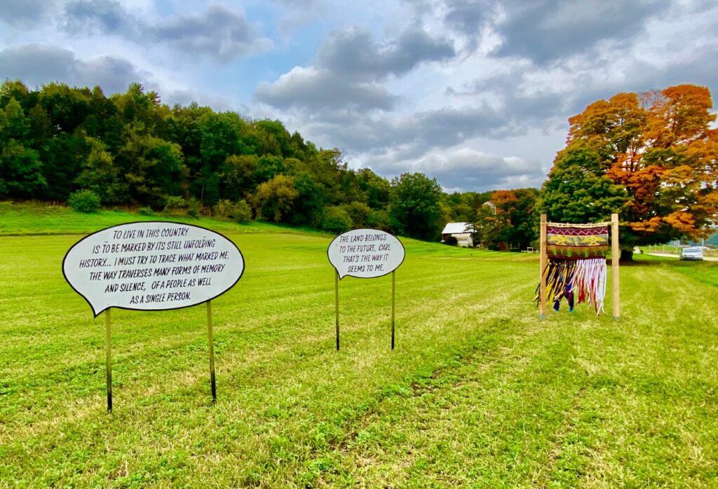 Fermentation Fest DTour quote in a field