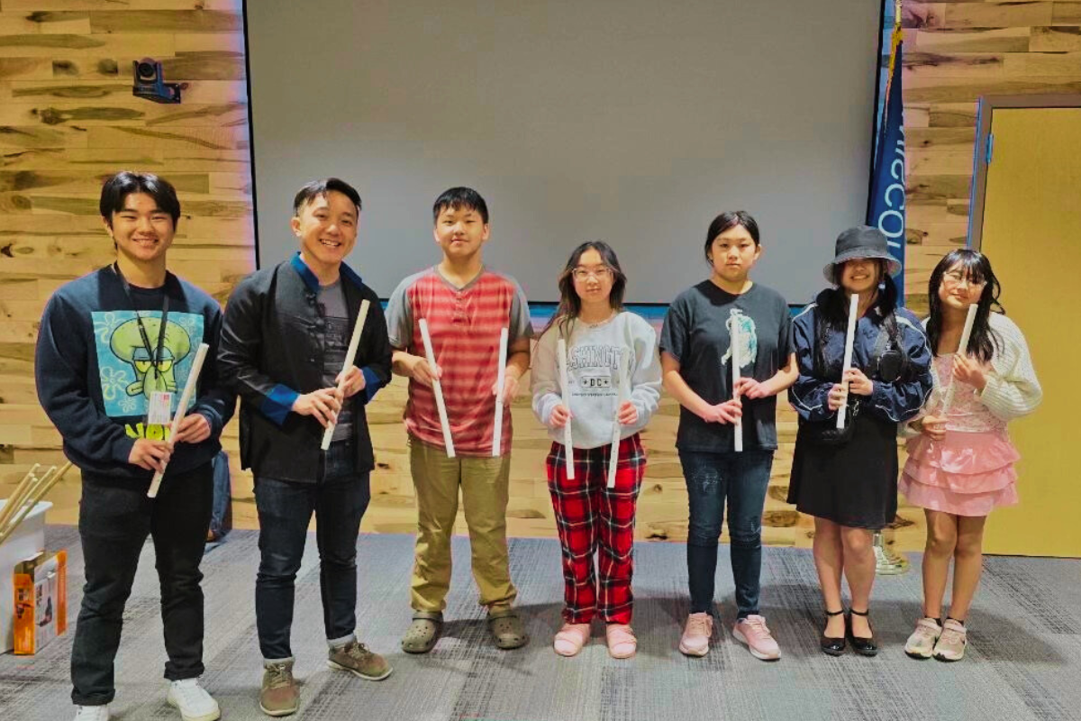 Hmong American Center, Inc. workshop led by Neng Now on crafting and playing Hmong flutes